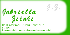 gabriella zilahi business card